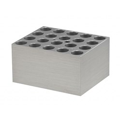 Block Holds 20 x 12mm or 13mm Test Tubes / EA
