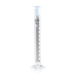 Mixing cylinders, tall form, 250ml SILBERBRAND, class B, Boro 3.3, with PP stopper / PK 2