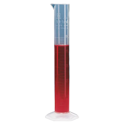 Graduated cylinder, tall form, PP, 1.0ml, embossed scale, 100ml