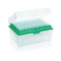 Tips, 5-300µl, PP, clear, non-sterile, racked, TipBox, green, BIO-CERT® LIQ HAND / PK 480