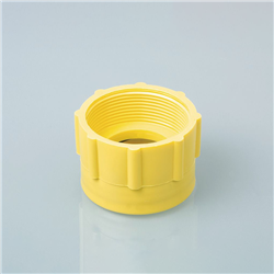 Thread adapter DIN 61 inner - 2 BSP inner, yellow