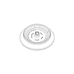 Fixed-angle rotor, RA 30/2 incl. lid, for 30 x 1.5/2.0ml microtubes, Domel Centric