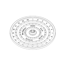 Hematocrit rotor, RH 24, with reading device, 24 x Hematocrit capillaries (1.6x75mm), Centric / EA