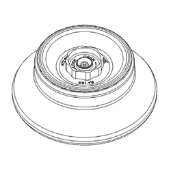 Fixed-angle rotor, RA 16/5 incl. lid for 16 x 5.0ml microtubes, Centric / EA