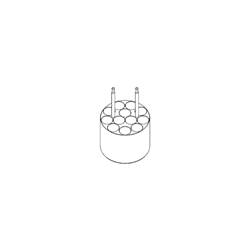 Insert, I 400 12/10, for 12 x 10-12ml blood collection tubes, Centric / PK 4