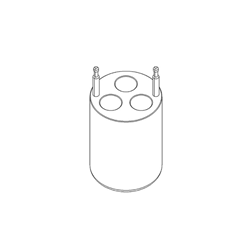 Insert, I 200 3/15, for 3 x 15ml conical tubes, Centric / PK 4