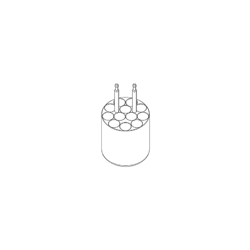Insert, I 200 12/5, for 12 x 5ml open tubes, Centric / PK 4