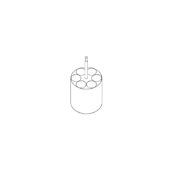 Insert, I 200 6/10, for 6 x 10-12ml blood collection tubes, Centric / PK 4