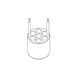 Insert, BD, I 200 7/10, for 7 x 10ml BD & Greiner branded blood collection tubes, Centric / PK 4