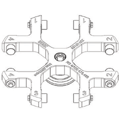 Swing-out rotor, RS 4/100, 4 x 100ml, Centric / EA