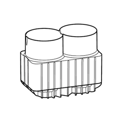 Adapter for 250 mL flasks and 175-225 mL conical tubes for rotor S-4xUniversal-Large