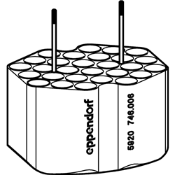 Adapter for round-bottom tubes 17.5x100 mm for rotor S-4xUniversal-Large