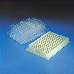 2.0ml clear glass conical vials in vial loader, 9X50mm 1 pkt of 96