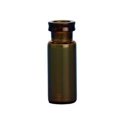 20mL Amber Vial,  24-414mm Open Top White Polypropylene Closure,  .125" PTFE/Silicone Lined / PK 72