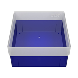 Freezer Box PP Blue 130x130x70mm w/o divider