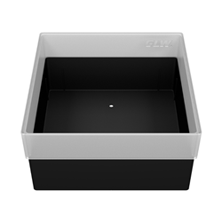 Freezer Box PP Black 130x130x70mm w/o divider