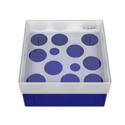 Freezer Box PP Blue 10 Plus 2 wells 130x130x70mm