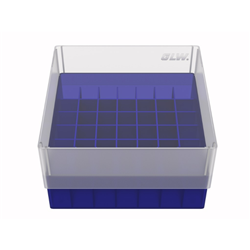 Freezer Box PP Blue for 8.0ml Sample Vials 49 well