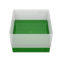 Freezer Box PP Green 130x130x90mm w/o divider