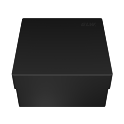 Freezer Box PP Black box and lid 10 Plus 2 wells 130x130x70mm
