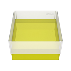 Freezer Box PP Yellow 130x130x70mm w/o divider and holes