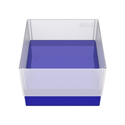 Freezer Box PP Blue 130x130x90mm w/o divider and holes