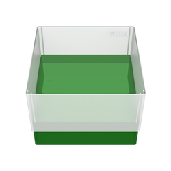 Freezer Box PP Green 130x130x90mm w/o divider and holes