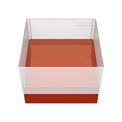 Freezer Box PP Red 130x130x90mm w/o divider and holes