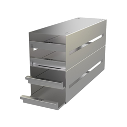 Freezer rack SSteel drawer 4x3 pl. 54mm 410x232x135mm