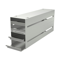 Freezer rack SSteel drawer 4x4 pl. 54mm 540x232x135mm