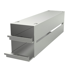 Freezer rack SSteel drawer 2x4 pl. 78mm 540x165x135mm