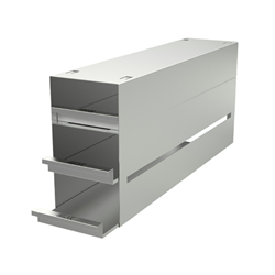 Freezer rack SSteel drawer 3x4 pl. 78mm 540x247x135mm