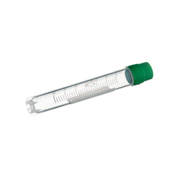 Cryovial, 4 ml, PP, Ext. thread Green screw cap, Skirted round bottom, Ster, D/Rnase- / PK 50