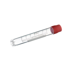 Cryovial, 4 ml, PP, Ext. thread Red screw cap, Skirted round bottom, Ster, D/Rnase- / PK 50