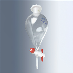 Separatory funnels conical PTFE-plug ungraduated 500 ml EA