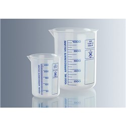 Beakers PP low form Griffin type 400 ml  / PK 10