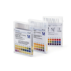 pH indicator paper pH 0-6 ± 0.5 pH-units, in strips (plastic) Acilit® non-bleeding / PK 100