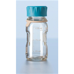 Youtility bottle, 125 ml, clear glass, GL 45 cap / PK 4