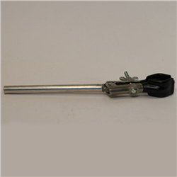 Flat prong clamp with 9 x 225mm. long arm for holding 14 - 40mm. diam. objects. Vinyl coated /EA