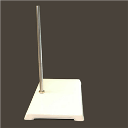 Burette stand, 32 x 17 cm, nylon coated base with 60cm long rod /EA