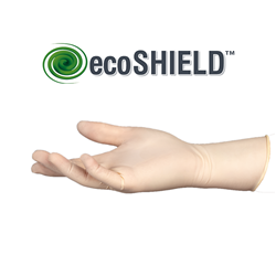 Glove, ecoSHIELD Eco Latex PF 250 M / PK100
