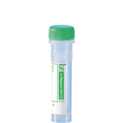 Micro Tube 1.3ml Heparin with Green Cap /PK 1000