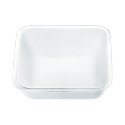 Weigh tray, 250 ml, (LxW): 128 x 128 mm, PVC, white / PK 100